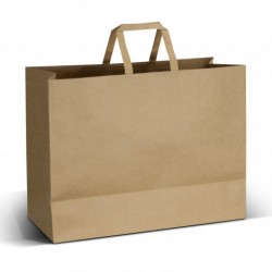 Paper Bags  - Extra Large Flat Handle Paper Bag Landscape