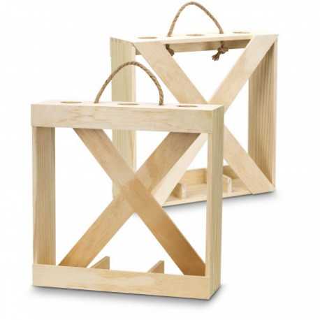 Wine & Bar Accessories  - Catalonia Wine Crate - Triple
