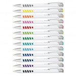 Metal Promotional Pens - Panama Grip Pen Metal - White Barrel