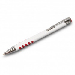 Metal Promotional Pens  - Panama Grip Pen Metal - White Barrel