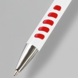 Metal Promotional Pens  - Panama Grip Pen Metal - White Barrel