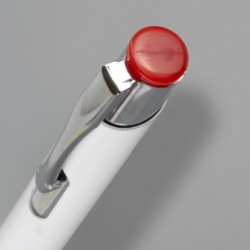 Metal Promotional Pens  - Panama Grip Pen Metal - White Barrel