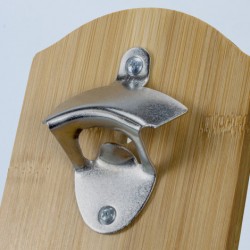 Bottle Openers  - NATURA Bamboo Wall Mounted Bottle Opener