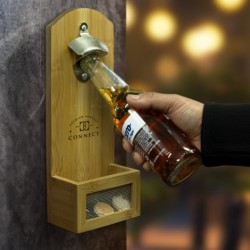 Bottle Openers  - NATURA Bamboo Wall Mounted Bottle Opener