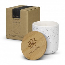 Candles  - NATURA Candle with Bamboo Lid