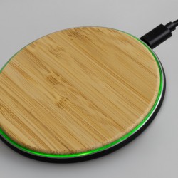 Phone & Tablet Chargers  - Bamboo 15W Wireless Fast Charger