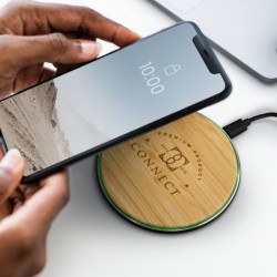Phone & Tablet Chargers  - Bamboo 15W Wireless Fast Charger