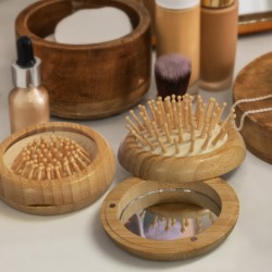 Personal Products  - NATURA Bamboo Brush and Mirror
