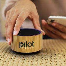 Wired & Bluetooth Speakers  - Bamboo Bluetooth Speaker - Black