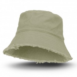 Wide Brim Hats  - Raw Edge Bucket Hat