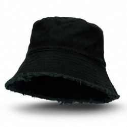 Wide Brim Hats  - Raw Edge Bucket Hat