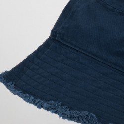 Wide Brim Hats  - Raw Edge Bucket Hat