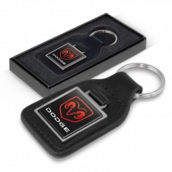 Metal Keyrings  - Square Baron Leather Key Ring