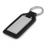Metal Keyrings  - Rectangle Baron Leather Key Ring