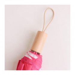 Custom Made Umbrellas  - Custom Made RPET Lightweight Umbrella with Wooden Handle