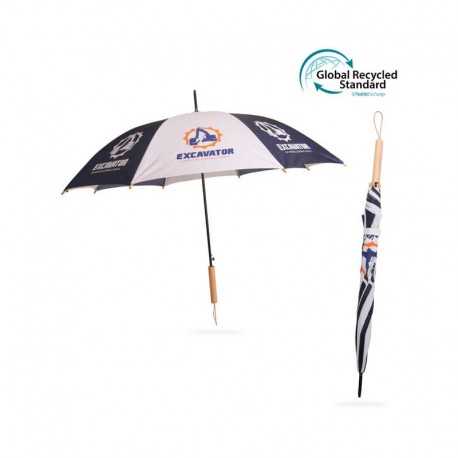 Custom Made Umbrellas  - Custom Made RPET Umbrella with Straight Handle