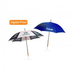 Custom Made Umbrellas  - Custom Made RPET Umbrella with Straight Handle
