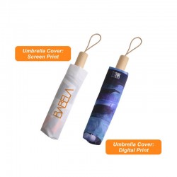 Custom Made Umbrellas  - Custom Made Triple folding RPET umbrella