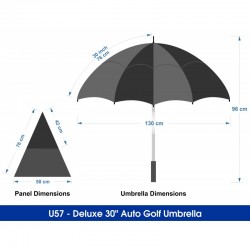 Corporate Umbrellas  - Deluxe 30 Auto Golf Umbrella
