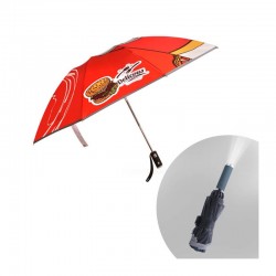 Custom Made Umbrellas  - Folding Ten-Panel Umbrella with LED Light