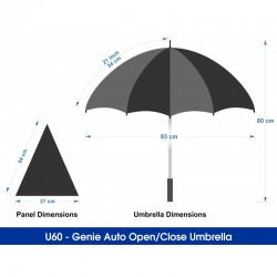 Folding Umbrellas  - Genie Auto Open/Close Umbrella