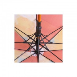 Custom Made Umbrellas  - RPET Wooden Umbrella with Curved Handle