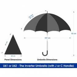 Inverted Umbrellas  - The Inverter Umbrella with J Handle