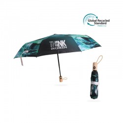 Custom Made Umbrellas  - Triple folding RPET umbrella - auto open and close