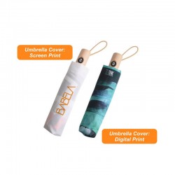 Custom Made Umbrellas  - Triple folding RPET umbrella - auto open and close