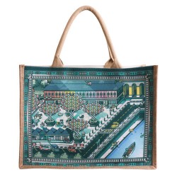 Jute Shopping & Tote Bags  - Custom Made Canvas and Jute Tote Bag