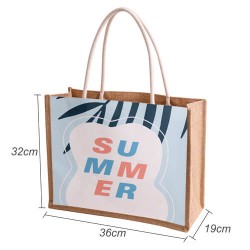 Jute Shopping & Tote Bags  - Custom Made Canvas and Jute Tote Bag