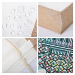 Jute Shopping & Tote Bags  - Custom Made Canvas and Jute Tote Bag