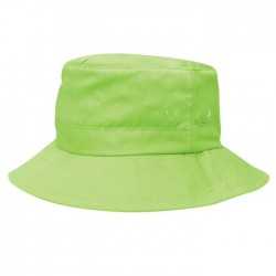 Wide Brim Hats  - Kids Twill Bucket Hat w/Toggle