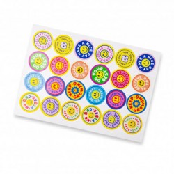 Novelties  - 40mm Circle Gloss Sticker Sheet