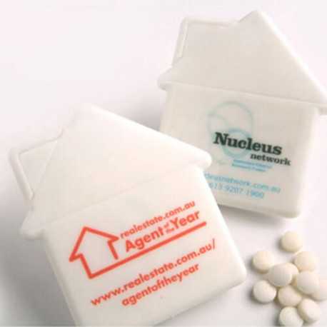 Sugar Free Mints Packed in House Shape Mint Card
