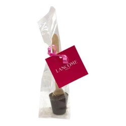 50g Chocolate Spoon Packed in Cello Bags packaging with Tag & Ribbon