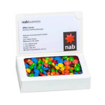 50g M&amp;Ms Packed in Bizcard Box