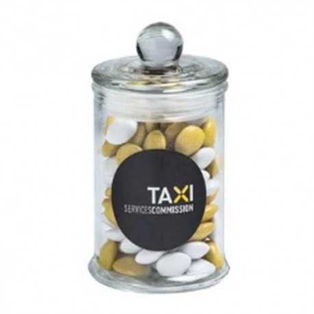 115g Chocolate Beans Packed in Small Apothecary Jars