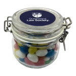 130g Christmas Jelly Beans Packed in Glass Clip Lock Jars