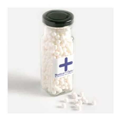 220g Chewy Mints Packed in GlassTall Jars