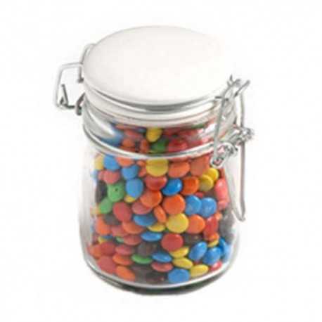 160g M&Ms Packed in Glass Clip Lock Jars