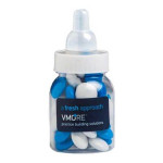 50g Chocolate Beans Packed in Baby Bottles