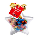 50g M&amp;Ms Packed in Acrylic Stars
