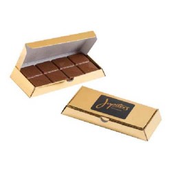 30g Milk Chocolate Bar Packed in Gold Bullion Box