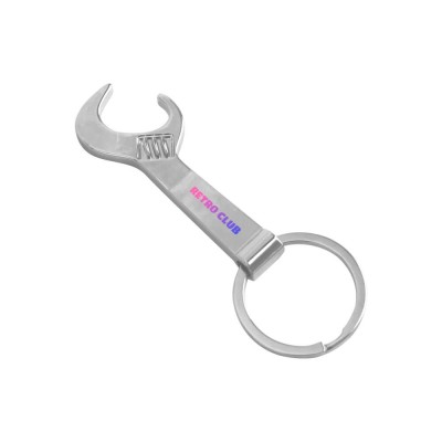 branded Wrench Metal Keyring Bottle Opener, from our range of promotional Tool Keyrings