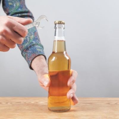 branded Wrench Metal Keyring Bottle Opener, from our range of promotional Tool Keyrings