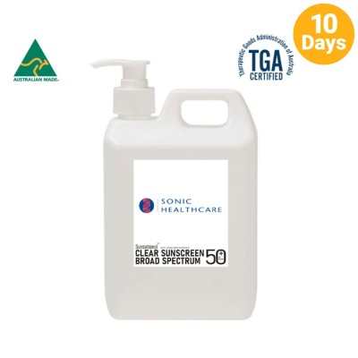branded 1Ltr Australian Made Spf50 Sunscreen Lotion Pump Pack, from our range of promotional Hand Sanitisers & Wipes