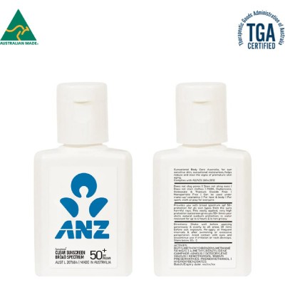 branded 30ml Australian Made Spf50 Sunscreen Lotion, from our range of promotional Hand Sanitisers & Wipes
