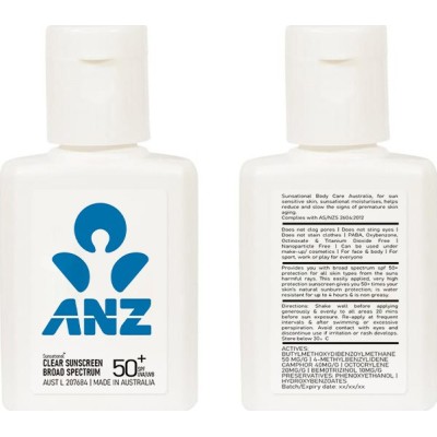 branded 30ml Australian Made Spf50 Sunscreen Lotion, from our range of promotional Hand Sanitisers & Wipes