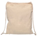 branded Calico Drawstring Bag, from our range of promotional Cotton &amp; Calico Tote Bags